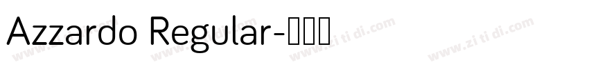 Azzardo Regular字体转换